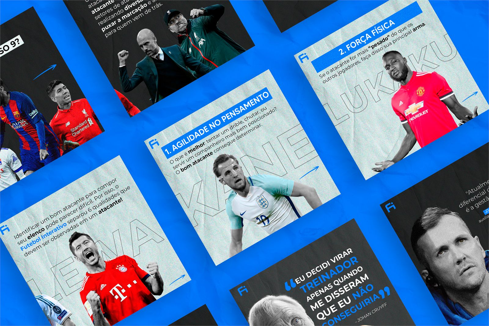 Artes de social media para o Futebol Interativo